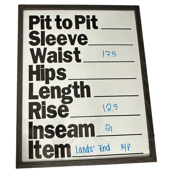 Lands' End Brown Patterned Cropped Pull On Relaxed Pants Women's Size 14 P - Picture 5 of 7